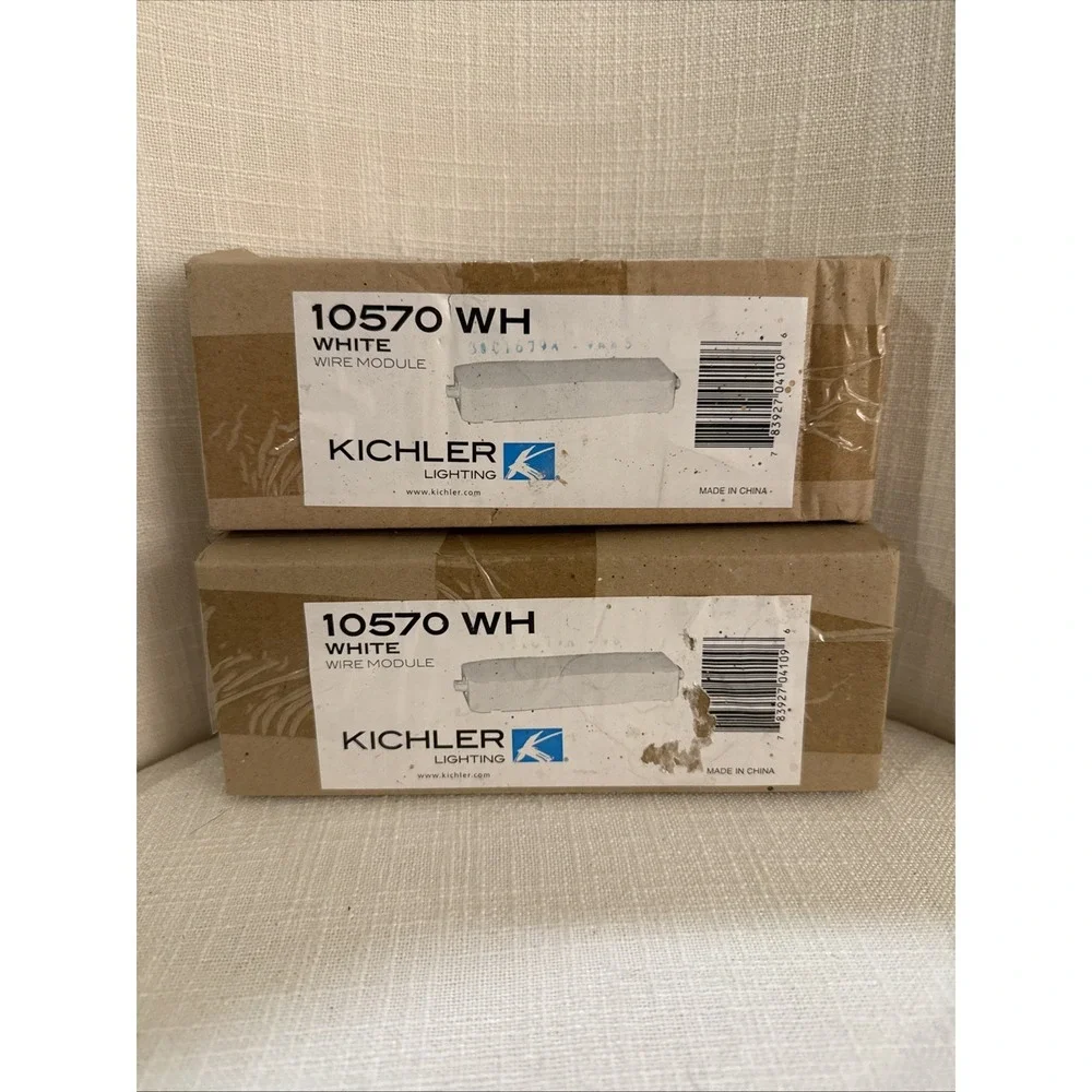 NEW - Kichler‎ 10570 WH Wire Module Box for Cabinet Lighting WHITE